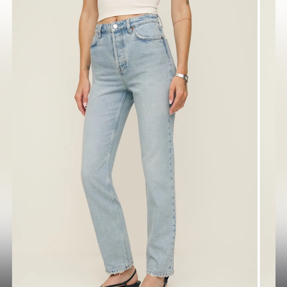 Reformation Cynthia High Rise Straight Jeans